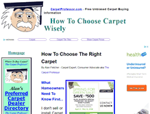 Tablet Screenshot of carpetsupersite.com